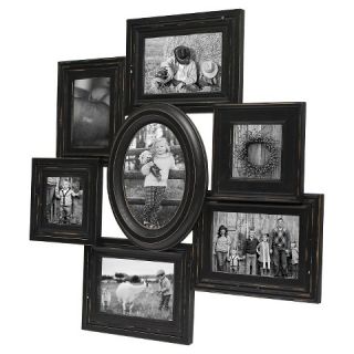 Threshold™ 7 Opening Distressed Frame   Black 4X6