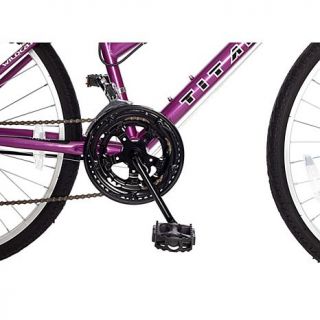 Titan Wildcat Women's 12 Speed Mountain Bike   White and Lavender   7282078