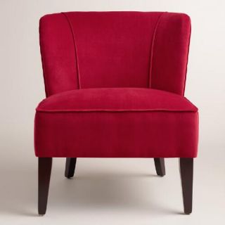 Valentine Red Velvet Quincy Chair