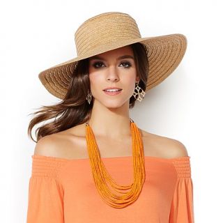 IMAN Global Chic Woven Straw Sun Hat   8124975