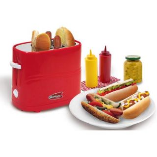 Americana by Elite Hot Dog Toaster, Red
