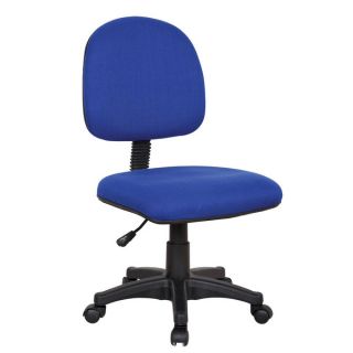 Simon Blue Fabric Pneumatic Lift Office Chair