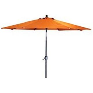 Flexx Market Umbrellas 09388 107 11 9 ft Wind Protected Market Umbrella Rust Polyester Bronze Powdercoated Frame