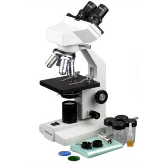 AmScope 40x 1600x Binocular Microscope with Digital USB PC Camera