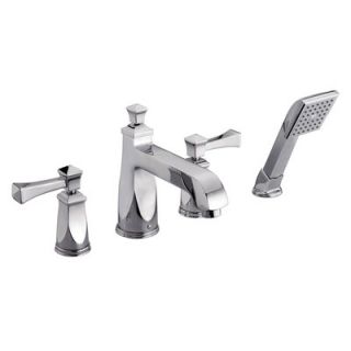 Voss Two Handle Deck Mount Roman Tub Faucet Trim with Hand Shower by