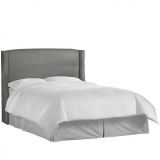 Skyline Furniture Nail Buttoned Wing Backed Headboard   King   7564605