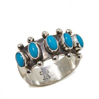 Chaco Canyon Sleeping Beauty Turquoise Sterling Silver Band Ring   8023050