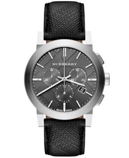 Burberry Watch, Mens Swiss Chronograph Beat Check Fabric Strap 42mm