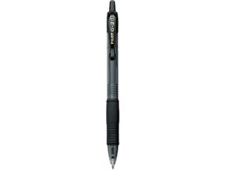 Pilot 31256 G2 Gel Roller Ball Pen, Retractable, Refillable, Black Ink, 1.0mm Bold, Dozen