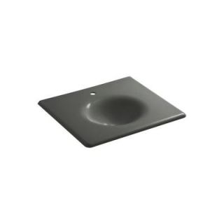 KOHLER Iron/Impressions 22.25 in. Single Basin Vanity Top in Thunder Grey K 3048 1 58