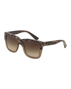 Dolce & Gabbana Animalier Dual Color Sunglasses