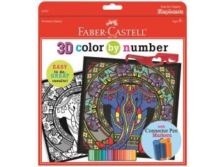 Elephants Color by Number   Craft Kit by Creativity For Kids (14587)