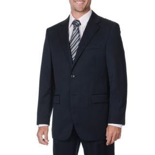 Cianni Cellini Mens Big & Tall Navy Wool Gabardine Suit  