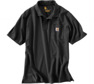 Mens Carhartt Contractors Work Pocket Polo K570   Black