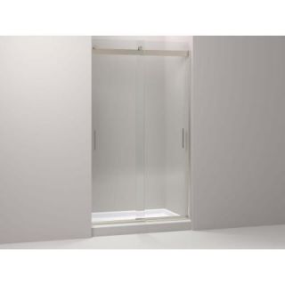 KOHLER Levity 47.625 in. x 82 in. Rear Sliding Glass Panel and Assembly Kit in Anodized Brushed Bronze K 706111 L ABV