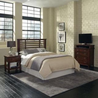 Home Styles Cabin Creek Queen/ Full Headboard, Night Stand and Media Chest