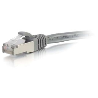 C2G 8ft Cat6a Snagless Shielded (STP) Network Patch Cable   Gray