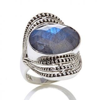 Nicky Butler 7.70ct Labradorite Sterling Silver East/West Ring   7878553