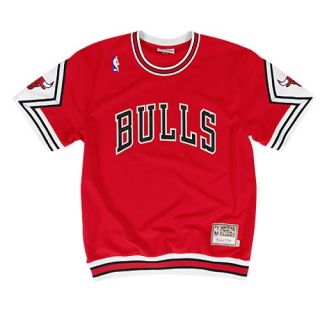 Mitchell & Ness NBA Authentic Shooting Shirt   Mens   Basketball   Clothing   Chicago Bulls   Red