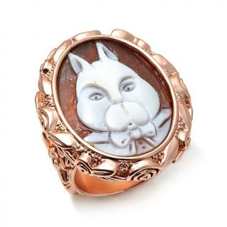 AMEDEO "White Rabbit" 25mm Cameo Bold Ring   8032740
