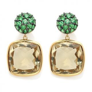 Rarities Fine Jewelry with Carol Brodie Gemstone Vermeil Drop Earrings   7272082