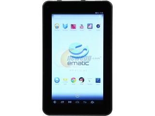 Refurbished Ematic EGQ307GR ARM Quad Core Processor 1 GB Memory 8 GB 7.0" Touchscreen Tablet PC Android 4.2 (Jelly Bean)