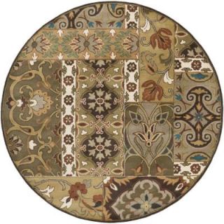 Artistic Weavers Galerius Olive 6 ft. x 6 ft. Round Indoor Area Rug S00151007420