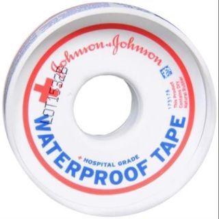 JOHNSON & JOHNSON Red Cross First Aid Waterproof Tape 1/2 Inch X 10 Yards 10 Yards (Pack of 2)