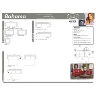 Omnia Furniture Bahama Leather Reclining Sofa
