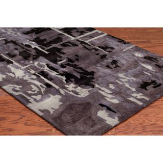 Meridian Rugmakers Canaveral Hand Tufted Plum Area Rug