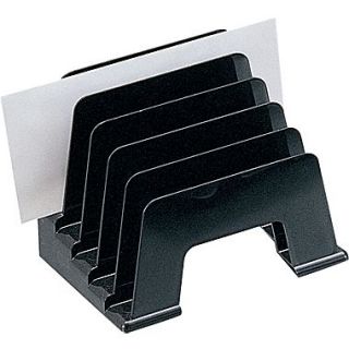 Black Plastic Desk Collection, (Recycled) Incline Sorter