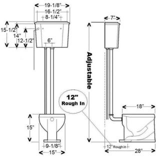 Victoria High Toilet Tank Only by Barclay