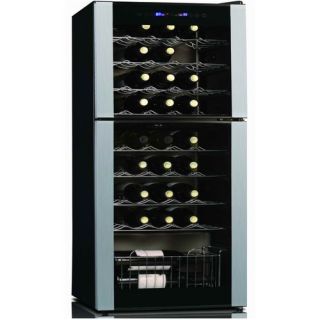 Koolatron 45 Bottle Dual Zone Thermoelectric Wine Refrigerator
