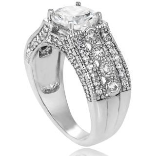 Journee Collection Sterling Silver Round Cubic Zirconia Bridal style