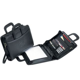 Goodhope Bags Leather Zip Around 3 Ring Binder/Laptop Case