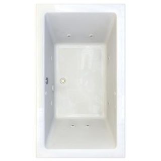 American Standard Studio EverClean 6 ft. x 42 in. Whirlpool Tub with 4 in. Edge Profile in White 2942018C D4.020