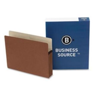 Business Source BSN65790 File Pocket  1 . 75inch Exp.   Letter  Redrope