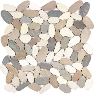 Anatolia Tile Sunset Impressions Pebble Mosaic Pebble Wall Tile (Common 12 in x 12 in; Actual 11.81 in x 11.81 in)