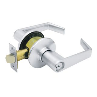 Schlage Apollo Traditional Satin Chrome Universal Keyed Entry Door Lever