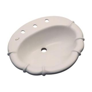 Thermocast Magnolia Drop In Bathroom Sink in Shell 92808