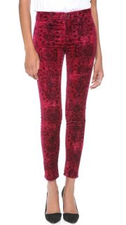 J Brand Anatolia Print Velveteen Pants