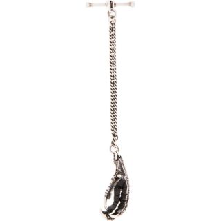 Ann Demeulemeester Antiqued Silver Bird Claw Chain Clip