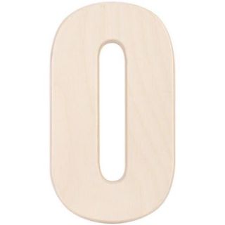 Baltic Birch University Font Letters & Numbers 5.25" O
