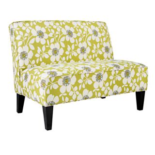 Better Living Madigan Green Floral Armless Settee   17317682