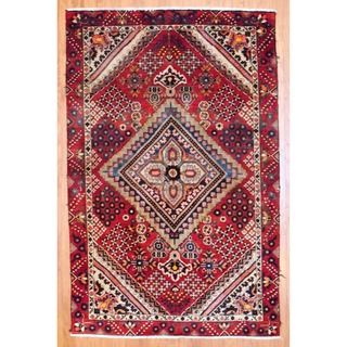 Persian Hand knotted Bakhtiari Red/ Ivory Wool Rug (43 x 67)