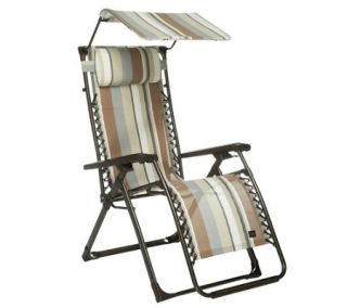 Bliss Hammocks Lightweight Gravity Free Recliner w/ Canopy —