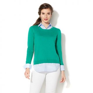 IMAN Global Chic Classic Layered Sweater   7925896