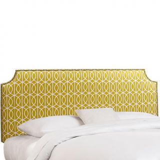 Skyline Furniture Notched Nail Button Headboard   King   7564509