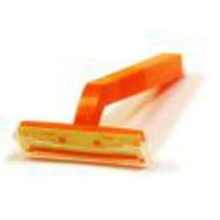 Bulk Buys Disposable Razor Single Edge Orange Handle with   Case of 2000