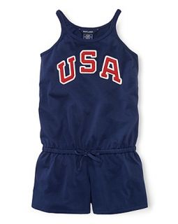Ralph Lauren Childrenswear Girls' Team USA Olympic Romper   Size S XL